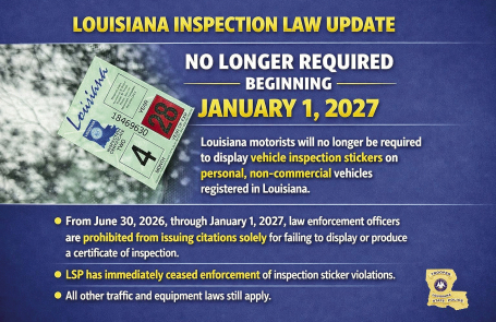 Factual Louisiana information that impacts residents of DeSoto Parish