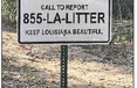 The Town of Stonewall Announces Placement of No Littering and No Dumping Signs