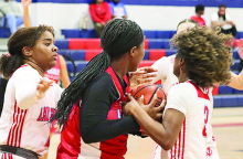 N. DeSoto Lady Griffins Scratch Evangel Lady Eagles 61 to 23