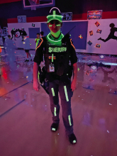 DeSoto School Resource Officer Participates in NDUE Glow Party