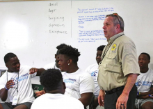 Mansfield Wolverines and MPD Participate in “Beyond Change” Program