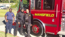 	Mansfield Fire Department Proudly Displays New Firetruck 