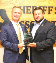 Sheriff Richardson Presents Award to Sen. Milligan in Baton Rouge