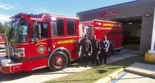 	Mansfield Fire Department Proudly Displays New Firetruck 