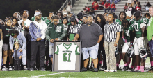 MHS Presents Jersey to Family of Marvin Cooper, Jr.