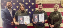 DPSO Patrol Deputy and Sergeant Honored with Life Saving Awards
