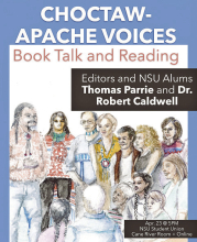 NSU alums Thomas Parrie and Dr. Robert Caldwell to give public talk about Choctaw-Apache Voices series, reception to follow