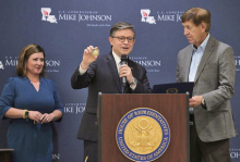 U.S. Speaker Mike Johnson honors local community servants in homecoming trip to 4th District