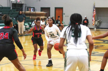 MHS Lady Wolverines Joust Woodland Lady Knights Winning 50 to 39