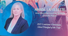 Amanda LaFollette Named 2025 Louisiana Elementary School Principal of the Year