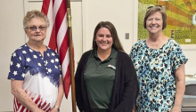 Bon Chase Chapter of DAR Present Stand for American Flag at Mansfield State Historic Site