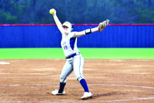 N. DeSoto Lady Griffins Skunk Cedar Creek Lady Cougars 14 to 0