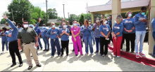 Area First Responders Participate in “Light It Up” Honoring DRHS Employees