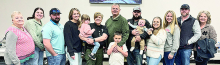 DeSoto Parish Chief Deputy Raymond Sharrow (center) is surrounded by his family at his retirement party that was held on January 24.