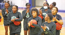 Lady Wolverines District Champs; Flyers End Wolverine Boys Out 42 to 45