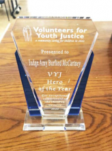 Judge Amy McCartney Honored with 2020 VYJ Hero of the Year Award