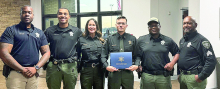 Sheriff Richardson Congratulates Dy Cory Vines on POST Certification