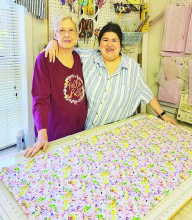 Yvonne Badiali Honored by DeSoto Quilters on Birthday