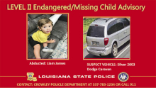 LSP: Level II Endangered/ Missing Child Advisory