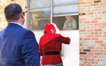 DPSO Arranges Early Visit from Santa at Nursing Homes