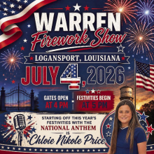 America 250! Annual Rickey Warren Memorial Fireworks Show to Light Up Logansport’s Riverfront 