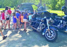 DPSO Visits Stonewall Library with K-9, Units and Vehicles
