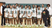 During the last district game for the season on February 11, the Lady Wolverines beat the Many Lady Tigers making them District Champs for 3-2A in their home stadium. Congratulations, ladies!