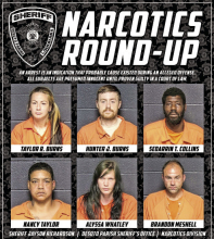 DPSO: Six Arrests Find Cocaine, Meth, Crack, Pills