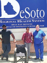 Grateful Family Donates Wheelchair in Honor of Dr. Leggio to DRHS