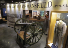 Union Army Marker dedication at the Mansfield State Historic Site