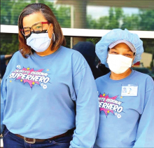 Area First Responders Participate in “Light It Up” Honoring DRHS Employees