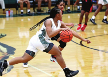 MHS Lady Wolverines Joust Woodland Lady Knights Winning 50 to 39