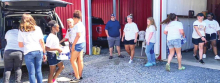 Logansport Jr. High Cheer & Pep Squad Disburse Water for Community Project