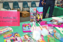 MES Participates in Global Service Shoe Box Project