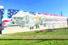 Patriotism in Mansfield: B52 Mural Work of Art Draws Positive Comments