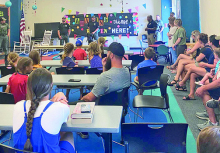 DPSO Visits Stonewall Library with K-9, Units and Vehicles
