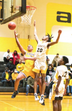 LHS Stung by Arcadia, Knocking Them Out of the Basketball Play-offs 62 – 37