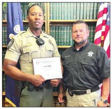 DeSoto Sheriff Congratulates Cpl. Donta