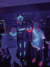 DeSoto School Resource Officer Participates in NDUE Glow Party