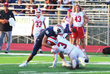 North DeSoto Griffins Take the Field for Jamboree versus Evangel