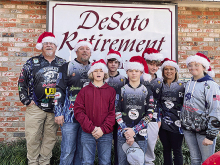 Stanley High School’s Fishing Team Visits Mansfield Nursing Homes