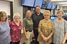 Bon Chasse DAR Makes Snack Donation to E911 Staff