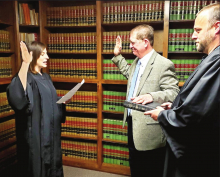 Charles Adams Administered Oath of Office; Begins Term as District Attorney on January 11