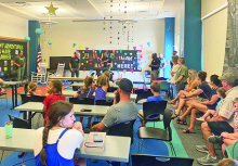 DPSO Visits Stonewall Library with K-9, Units and Vehicles
