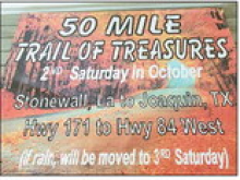 Tenth Annual “Fifty Mile Trail of Treasures” to be Held Saturday, October 11