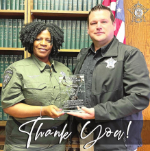 DPSO Officials Salute Dy. Vanessa Youngblood