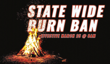 Statewide Burn Ban Issued During Public Health Emergency