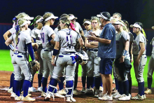 N. DeSoto Lady Griffins Skunk Cedar Creek Lady Cougars 14 to 0