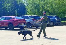 DPSO Visits Stonewall Library with K-9, Units and Vehicles