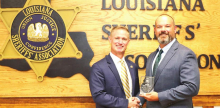 Sheriff Richardson Presents Award to Sen. Milligan in Baton Rouge